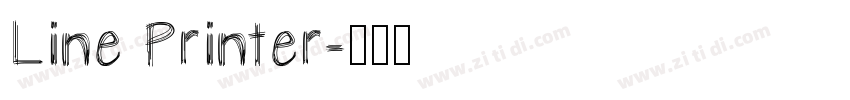 Line Printer字体转换